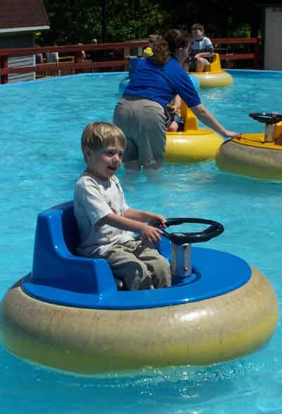 Bond on the Bumper Boats @ Holiday World & Splashin' Safari