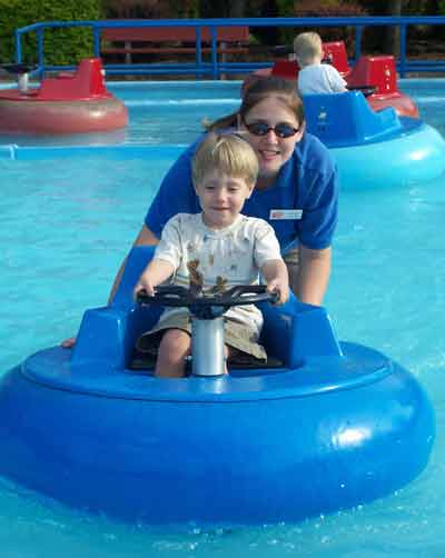 Bond on the Bumper Boats @ Holiday World & Splashin' Safari