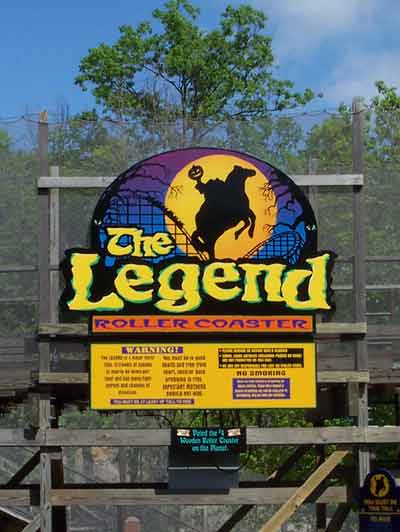 The Legend rollercoaster @ Holiday World & Splashin' Safari