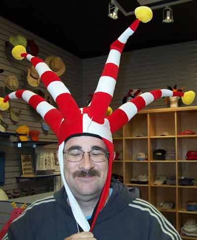 Robert & His Silly Hat @ Holiday World's Stark Raven Mad 2003