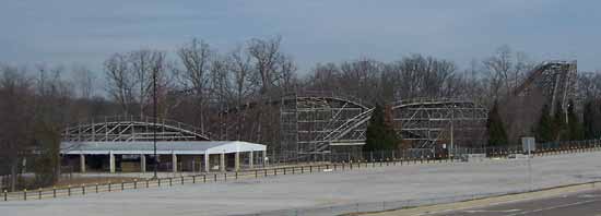 The Raven Rollercoaster at Holiday World...Closed For The Season