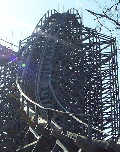 The Legend Rollercoaster at Holiday World & Splashin' Safari, Santa Claus Indiana