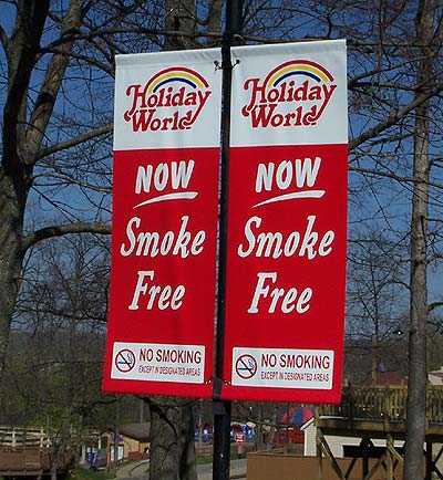 Smoke Free at Holiday World & Splashin' Safari, Santa Clais Indiana