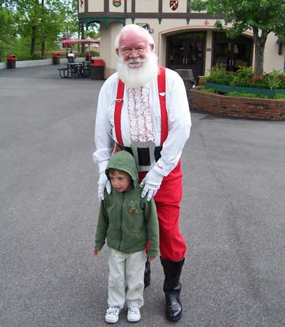 Bond and Santa Claus At Holiday World, Santa Claus Indiana