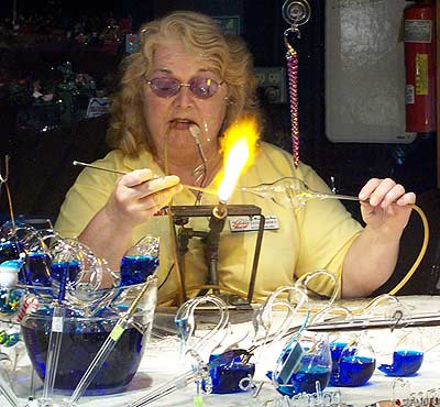 A Glassblower At Holiday World, Santa Claus Indiana