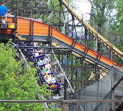 The Legend Roller Coaster At Holiday World, Santa Claus Indiana