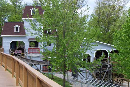 The Raven Roller Coaster at Holiday World & Splashin' Safari, Santa Claus, Indiana