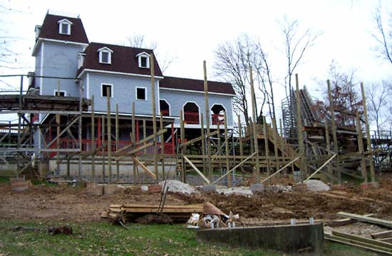 The Raven's New Transfer Track Being Built at Holiday World & Splashin' Safari, Santa Claus, Indiana