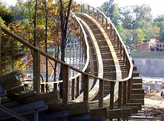 The New For 2006 Voyage Rollercoaster at Holiday World, Santa Claus, Indiana