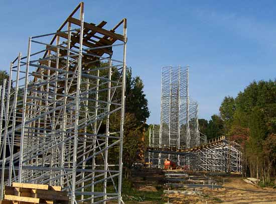 The New For 2006 Voyage Rollercoaster at Holiday World, Santa Claus, Indiana