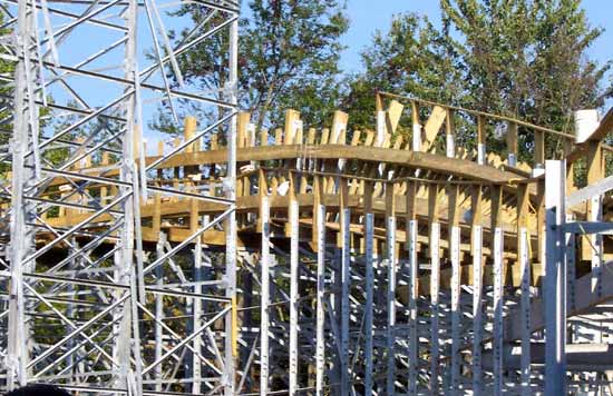 The New For 2006 Voyage Rollercoaster at Holiday World, Santa Claus, Indiana