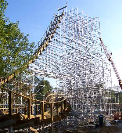 The New For 2006 Voyage Rollercoaster at Holiday World, Santa Claus, Indiana