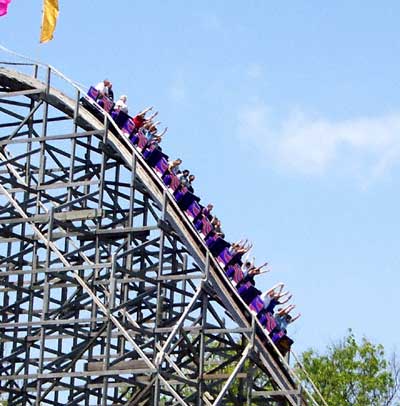 Legend Rollercoaster at Holiday World & Splashin' Safari, Santa Claus, Indiana