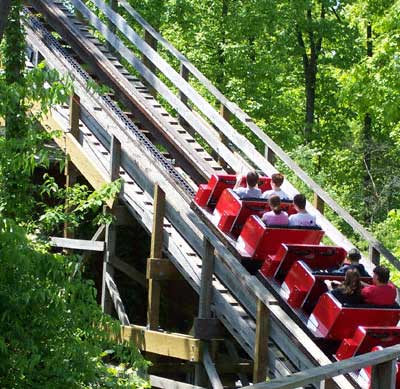 The Raven Rollercoaster at Holiday World & Splashin' Safari, Santa Claus, Indiana