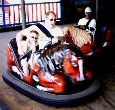 The Rough Riders Bumper Cars at Holiday World & Splashin' Safari, Santa Claus, Indiana