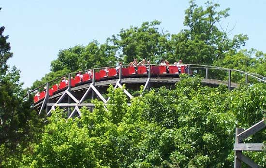 The Raven Roller Coaster at Holiday World & Splashin' Safari, Santa Claus, Indiana