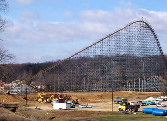 The New For 2006 Voyage Rollercoaster at Holiday World, Santa Claus, Indiana