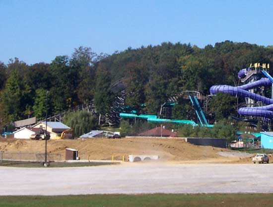 The New For 2006 Voyage Rollercoaster at Holiday World, Santa Claus, Indiana