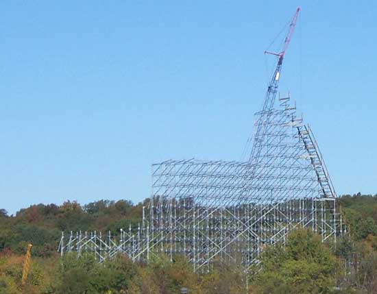 The New For 2006 Voyage Rollercoaster at Holiday World, Santa Claus, Indiana