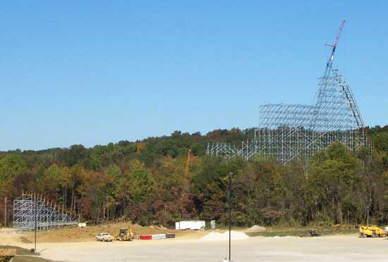 The New For 2006 Voyage Rollercoaster at Holiday World, Santa Claus, Indiana