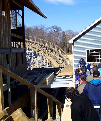Photos of Holiday World, The Voyage Rollercoaster, Bahari Action Rover and more from the 2006 Off Season Construction Tour at Holiday World & Splashin Safari, Santa Claus, Indiana