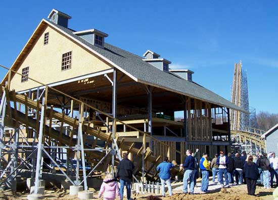 Photos of Holiday World, The Voyage Rollercoaster, Bahari Action Rover and more from the 2006 Off Season Construction Tour at Holiday World & Splashin Safari, Santa Claus, Indiana
