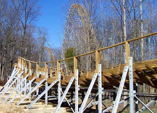 Photos of Holiday World, The Voyage Rollercoaster, Bahari Action Rover and more from the 2006 Off Season Construction Tour at Holiday World & Splashin Safari, Santa Claus, Indiana