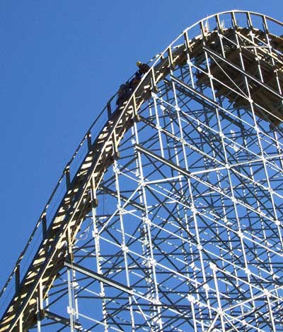 Photos of Holiday World, The Voyage Rollercoaster, Bahari Action Rover and more from the 2006 Off Season Construction Tour at Holiday World & Splashin Safari, Santa Claus, Indiana