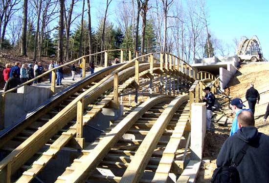 Photos of Holiday World, The Voyage Rollercoaster, Bahari Action Rover and more from the 2006 Off Season Construction Tour at Holiday World & Splashin Safari, Santa Claus, Indiana