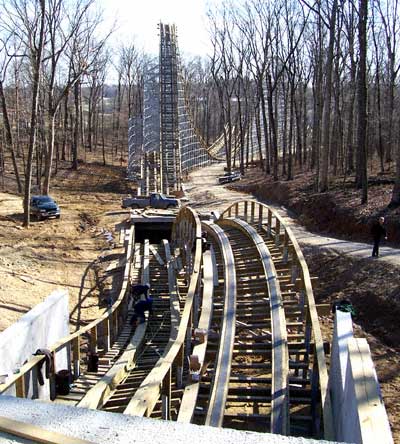 Photos of Holiday World, The Voyage Rollercoaster, Bahari Action Rover and more from the 2006 Off Season Construction Tour at Holiday World & Splashin Safari, Santa Claus, Indiana