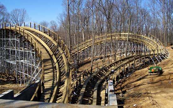 Photos of Holiday World, The Voyage Rollercoaster, Bahari Action Rover and more from the 2006 Off Season Construction Tour at Holiday World & Splashin Safari, Santa Claus, Indiana