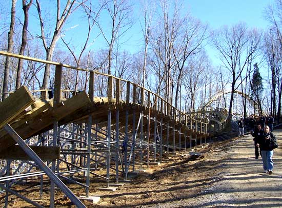 Photos of Holiday World, The Voyage Rollercoaster, Bahari Action Rover and more from the 2006 Off Season Construction Tour at Holiday World & Splashin Safari, Santa Claus, Indiana