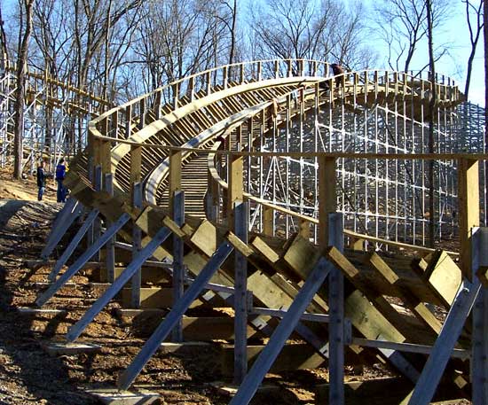 Photos of Holiday World, The Voyage Rollercoaster, Bahari Action Rover and more from the 2006 Off Season Construction Tour at Holiday World & Splashin Safari, Santa Claus, Indiana