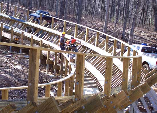 Photos of Holiday World, The Voyage Rollercoaster, Bahari Action Rover and more from the 2006 Off Season Construction Tour at Holiday World & Splashin Safari, Santa Claus, Indiana