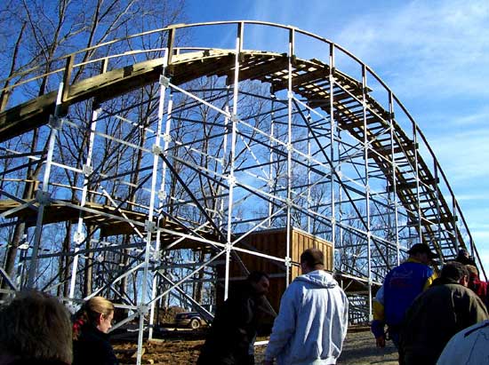 Photos of Holiday World, The Voyage Rollercoaster, Bahari Action Rover and more from the 2006 Off Season Construction Tour at Holiday World & Splashin Safari, Santa Claus, Indiana