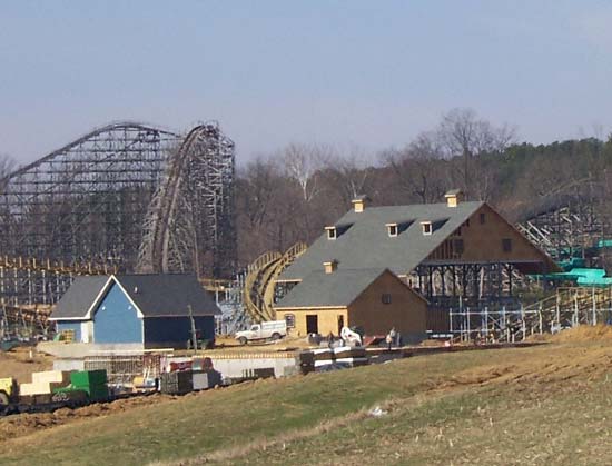 The New For 2006 Voyage Roller Coaster at Holiday World, Santa Claus, Indiana
