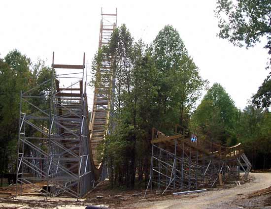 The New For 2006 Voyage Rollercoaster at Holiday World, Santa Claus, Indiana