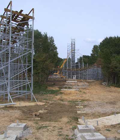 The New For 2006 Voyage Rollercoaster at Holiday World, Santa Claus, Indiana