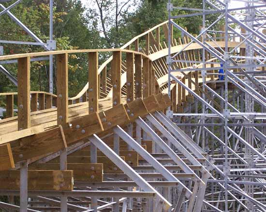 The New For 2006 Voyage Rollercoaster at Holiday World, Santa Claus, Indiana