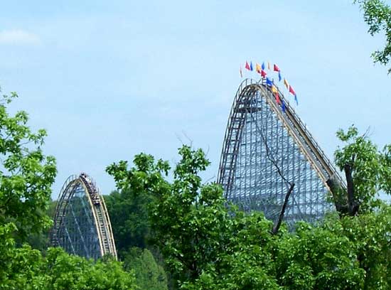 The New For 2006 Voyage Rollercoaster at Holiday World, Santa Claus, Indiana