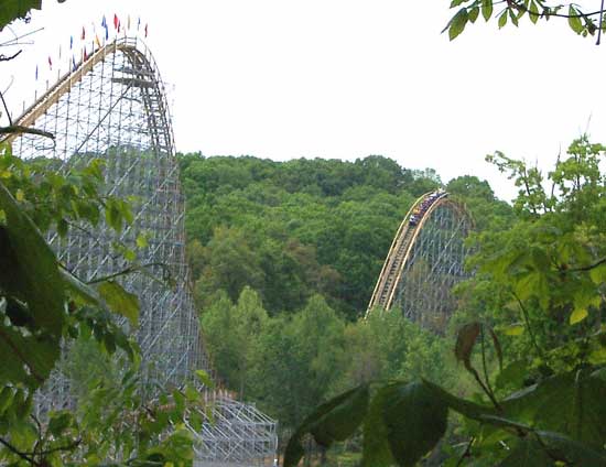 The New For 2006 Voyage Rollercoaster at Holiday World, Santa Claus, Indiana