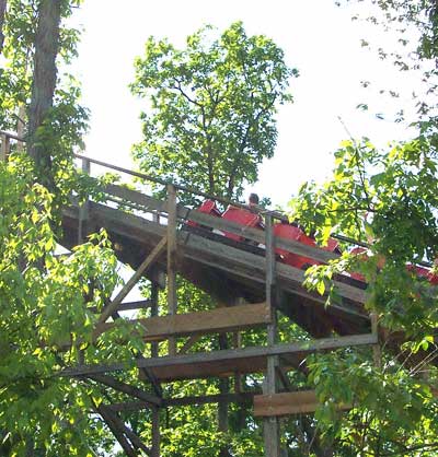 The Raven Rollercoaster at Holiday World, Santa Claus, Indiana