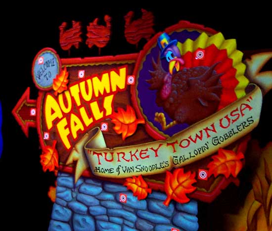 The New For 2006 Gobbler Getaway Dark Ride at Holiday World, Santa Claus, Indiana