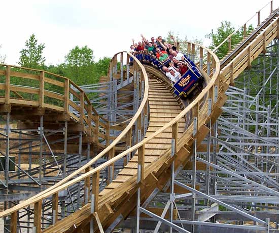 The New For 2006 The Voyage Rollercoaster at Holiday World, Santa Claus, Indiana