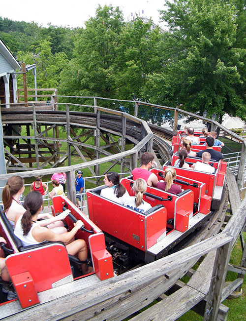 The Raven Roller Coaster at Holiday World @ Splashin' Safari, Santa Claus, IN