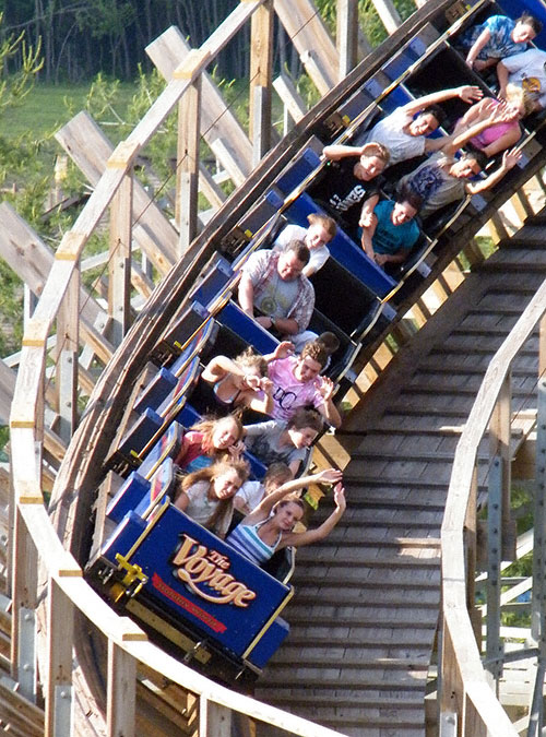 The Voyage Roller Coaster at Holiday World @ Splashin' Safari, Santa Claus, IN