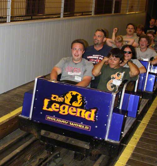 The Legend Roller Coaster at Holiday World & Splashin' Safari, Santa Claus, IN