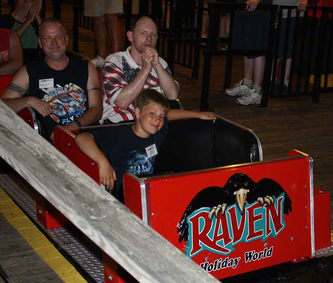 The Raven Roller Coaster at Holiday World & Splashin' Safari, Santa Claus, IN