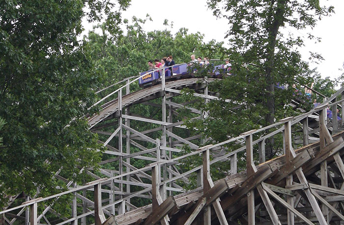 The Legend Rollercoaster at Holiday World & Splashin' Safari, Santa Claus, Indiana