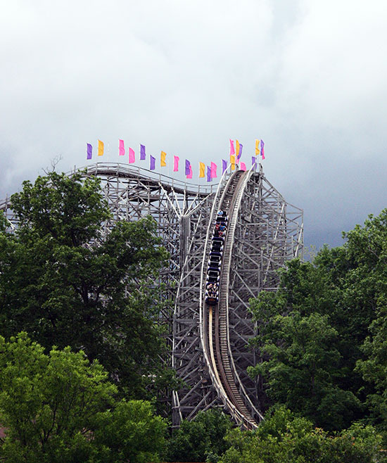 The Legend Rollercoaster at Holiday World & Splashin' Safari, Santa Claus, Indiana